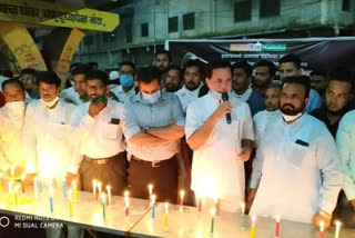 aimim candle protest in aurangabad on hathras tragedy