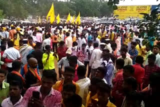 Protest by kuruba community