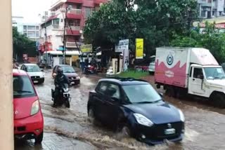 Heavy rain in Bhubaneswar, Water accumulation in bomikhal