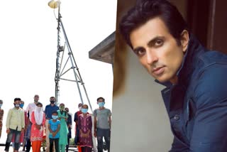 sonu sood and karan gilhotra installed towers in village of panchkula for students to study