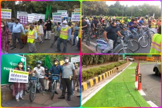 NDMC cycle ride during corona pandemic