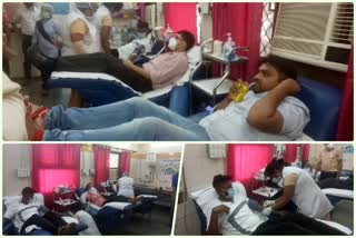 Resident doctors association organized blood donation camp at Sanjay Gandhi Hospital