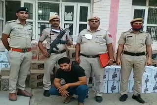 rewari illegal liquor caught