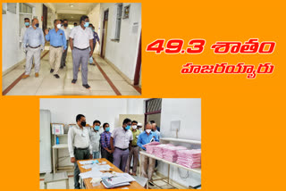 civils exam centers visited by warangal urban district collector rajeev gandhi hanumanthu