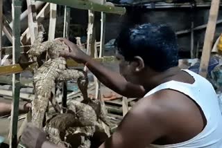 sculptors-loss-due-to-guidelines-issued-for-durga-puja-in-ranchi