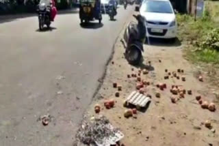 speeding car hit street vendor in Yamunanagar