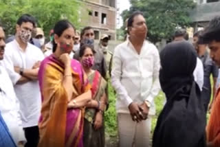 MInister Sabithha Reddy Visits Moinabad Victims