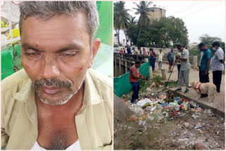 A bomb exploded in  dustbin at thakkellapadu