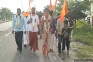 athma ram maharaj started a yatra to Ayodhya from bodhan