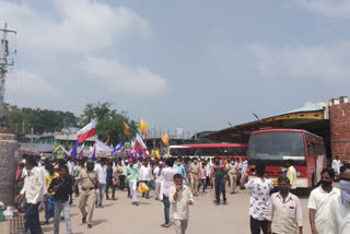 Protest by various organizations in Surapur