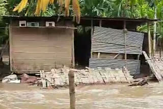 Flood continue at Kampur of Nagaon