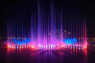 Dubai country gears up to begin worlds largest fountain in october