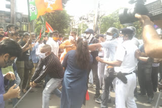 South kolkata rally agitation