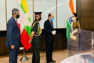 Harsh Vardhan Shringla and General MM Naravane called on Myanmar State Counsellor Daw Aung San Suu Kyi