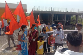 agitation for reservation of maratha community at nandgaon in nashik