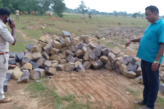 stones Illegal excavation in Mahasamund