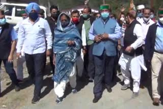 Congress Protest in Chamba