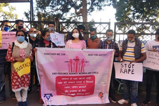 YWCA and Cisco organization candle march in Shimla