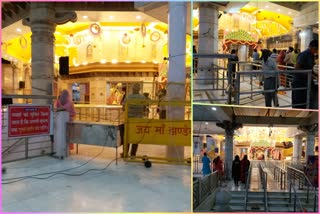 navratri 2020 preparation is going on in jhandewalan mandir in delhi amid covid-19