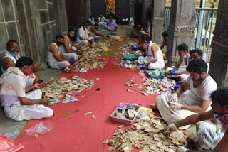 simhachalam temple hundi collection counting