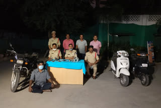 Thief arrested by balanagar police for burglary in the city