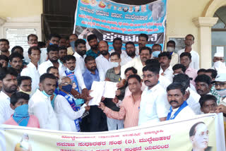 Dalit organizations Protest in Muddebhil