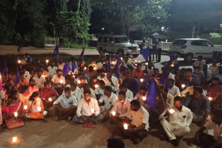 Protest in Belthangady  condemning the Hathras incident