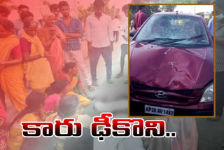 man died in car accident at navipet mandal in nizamabad district