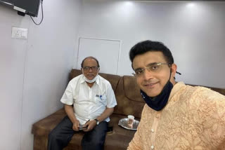 bcci president sourav ganguly meet siliguri mayor ashoke bhattacharjee