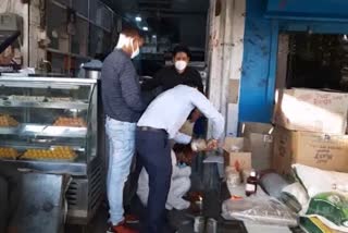 health department raids at sweets shops in palwal