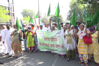 inld party protest against agriculture laws in rohtak