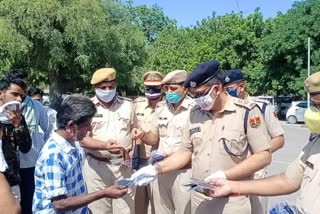 SP distributed masks, prevention of corona