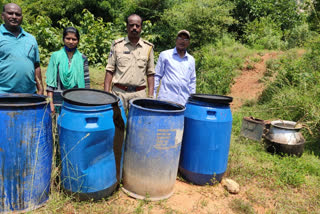 800 liters of jaggery destroyed in Nuthiguntapalli