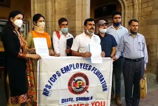 Employees of new pension scheme sent memorandum to SDM regarding demands