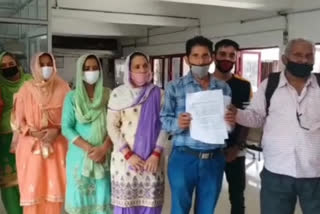 People submitted a memorandum to DC regarding demands in hamirpur