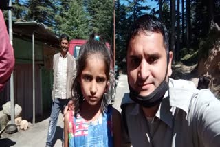 Police rescued a missing girl in the forest