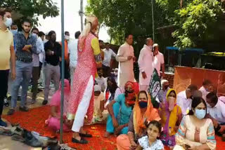 inld protest against agriculture laws in faridabad