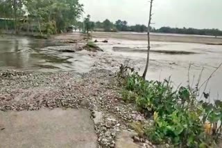 Flood increase in dhepargaon baksa assam etv bharat news