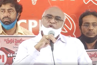 cpi chalo hyderabad Collectorate Maha Dharna