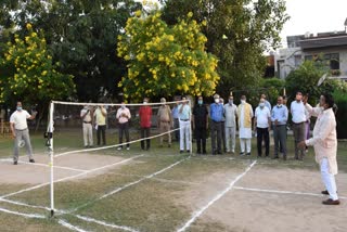 badminton court inaugurated by speaker gyanchand gupta in panchkula