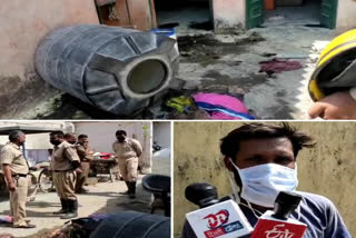 six members of family injured as two cylinders blast at bhati mines chhatarpur in delhi