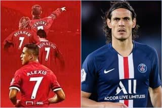 cavani enter united news  no seven Jersey news  കവാനി യുണൈറ്റഡില്‍ വാര്‍ത്ത  ഏഴാം നമ്പര്‍ ജേഴ്‌സി വാര്‍ത്ത