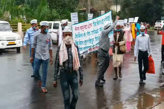 protest of villagers