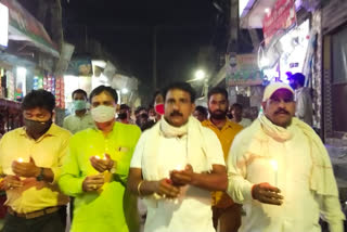 Candle march held in Baprola village in protest against Hathras rape case