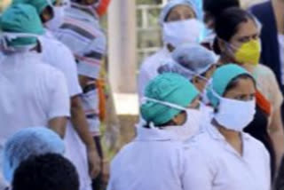 Nims nurses protest in Hyderabad