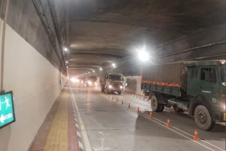 first-indian-army-convoy-passed-through-the-newly-inaugurated-atal-tunnel