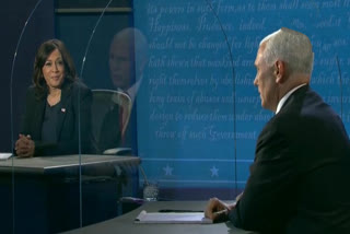 In VP debate, plexiglass an extra participant on the stage