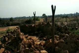 tribal hut Demolished in panna