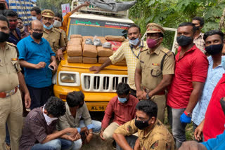 Excise enforcement squad seizes Rs 4 Cr worth hashish oil, ganja at Alamkode