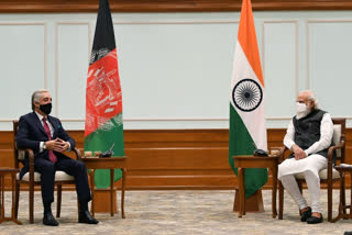 Afghan peace negotiator Dr Abdullah Abdullah on Thursday met Prime Minister Narendra Modi in New Delhi